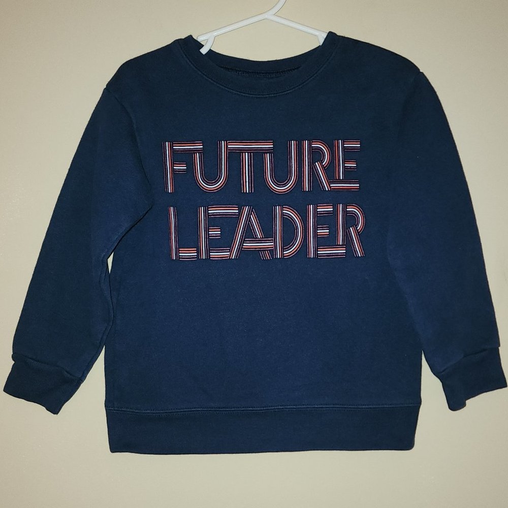 Garanimals Boys Size 3T Sweatshirt " Future Leader " Navy Blue
